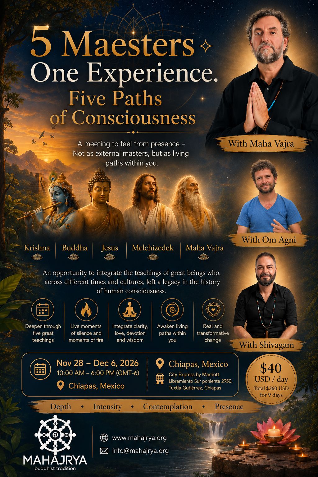 5 Masters ✧ One experience. Five paths of consciousness